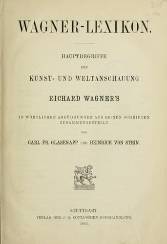 Tapa de Wagner-Lexikon