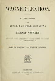Tapa de Wagner-Lexikon