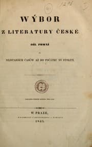 Tapa de Wýbor z literatury česke