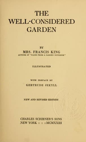 Tapa de The well-considered garden