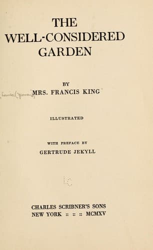 Tapa de The well-considered garden