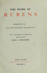 Tapa de The work of Rubens