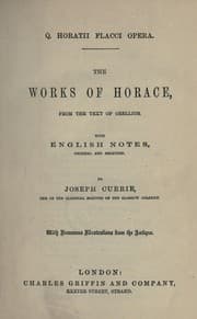 Tapa de The works of Horace, from the text of Orellius