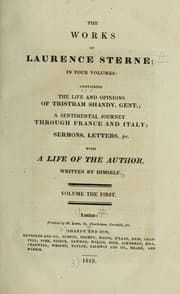 Tapa de The works of Laurence Sterne