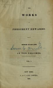 Tapa de The works of President Edwards