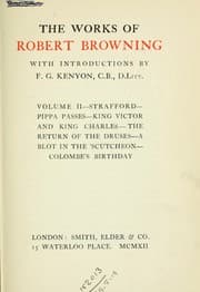 Tapa de The works of Robert Browning, with introductions by F.G. Kenyon