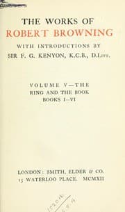 Tapa de The works of Robert Browning, with introductions by F.G. Kenyon