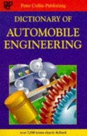Tapa de Dictionary of automobile engineering