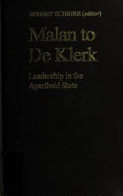 Tapa de Malan to de Klerk