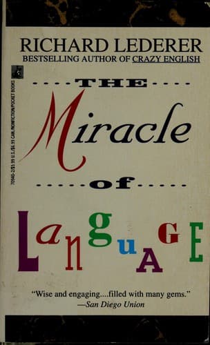 Tapa de The miracle of language