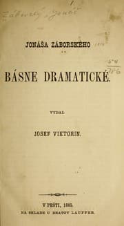 Tapa de Básne dramatické
