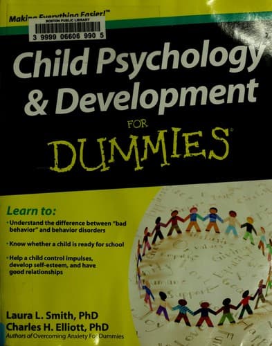 Tapa de Child psychology & development for dummies