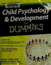 Tapa de Child psychology & development for dummies