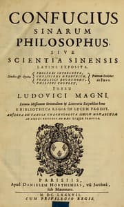 Tapa de Confucius Sinarum philosophus