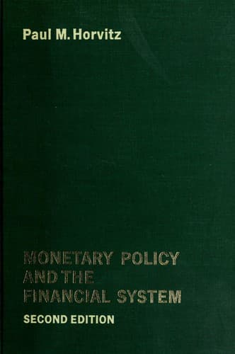 Tapa de Monetary policy and the financial system