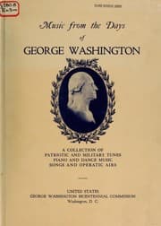 Tapa de Music from the days of George Washington