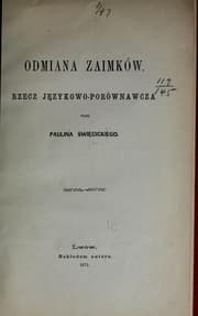Tapa de Odmiana zaimków; rzecz jęczykowo-porównawcza