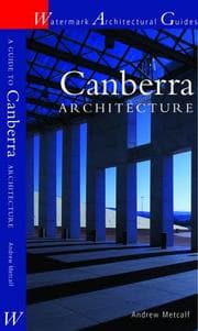 Tapa de Canberra Architecture (Architecture Guides (Watermark Press))