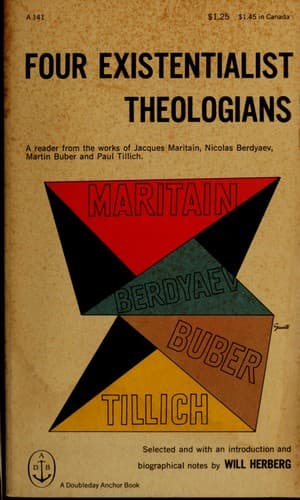 Tapa de Four existentialist theologians