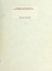 Tapa de Distributed, secure design for a multi-microprocessor operating system