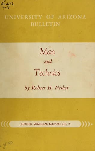 Tapa de Man and technics