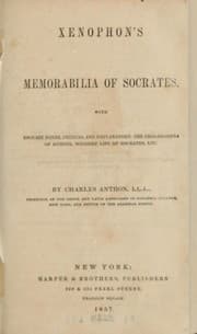Tapa de Memorabilia of Socrates