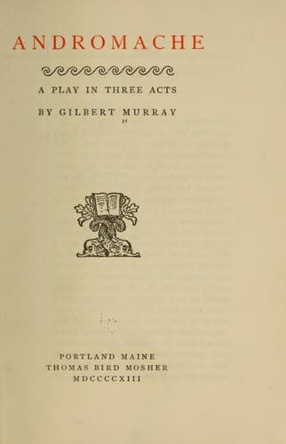 Tapa de Andromache