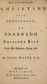 Tapa de Da leabhar cheistin agus urnuighean; no Crabhadh chloinne bige fuidh dha bhliadhna dheng aois