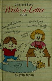 Tapa de Girls and boys write-a-letter book