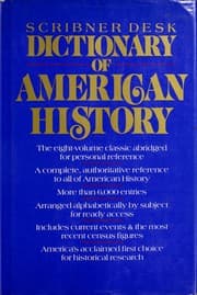 Tapa de The Scribner Desk Dictionary of American History