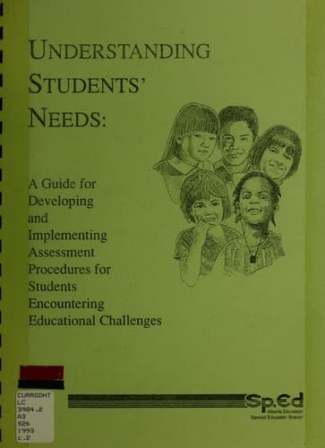 Tapa de Understanding students' needs
