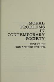 Tapa de Moral problems in contemporary society