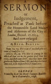 Tapa de A sermon of judgment