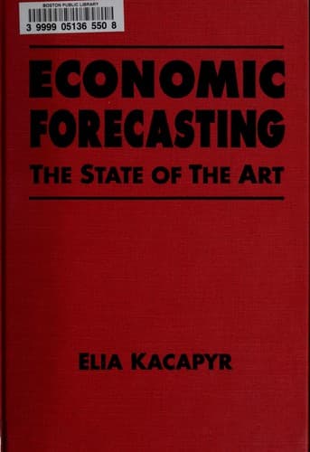 Tapa de Economic forecasting