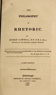Tapa de The philosophy of rhetoric