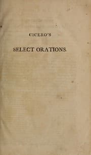 Tapa de Cicero's select orations