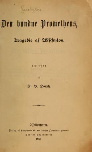 Tapa de Den bundne Prometheus