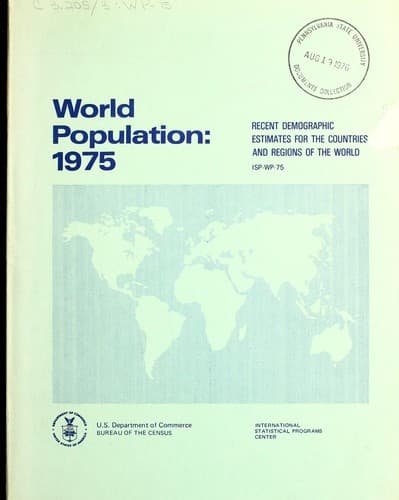 Tapa de World population, 1975