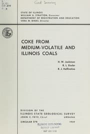 Tapa de Coke from medium-volatile and Illinois coals