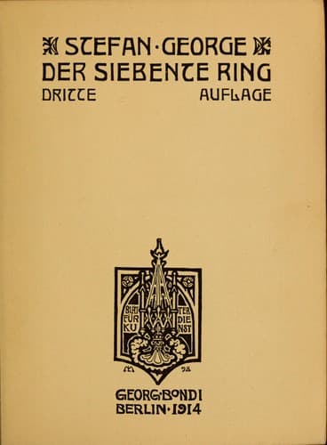 Tapa de Der siebente Ring