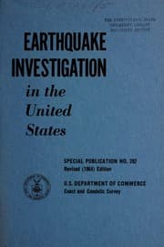 Tapa de Earthquake investigation in the United States