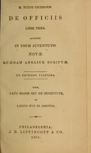 Tapa de De officiis libri tres