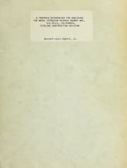 Tapa de A proposed methodology for analyzing the Naval Petroleum Reserve Number One, Elk Hills, California, pipeline construction decision