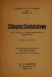 Tapa de Chłopiec studukatowy, czyli, Zaklęta w kaczkę księżniczka na Ordynackiem