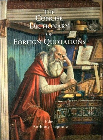 Tapa de The concise dictionary of foreign quotations