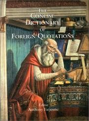 Tapa de The concise dictionary of foreign quotations