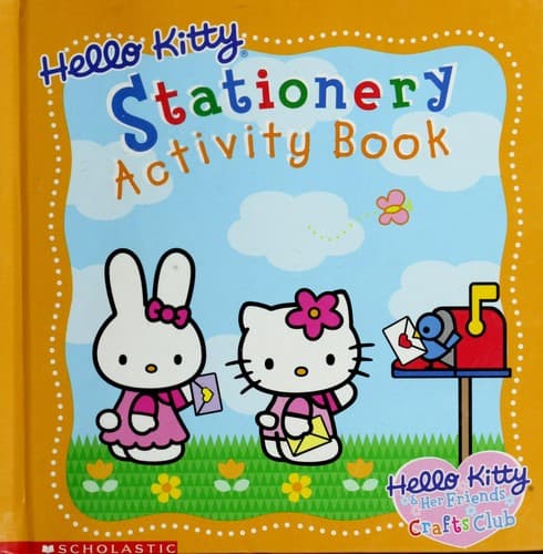 Tapa de Hello Kitty stationery activity book
