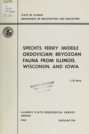 Tapa de Spechts Ferry (Middle Ordovician) bryozoan fauna from Illinois, Wisconsin, and Iowa