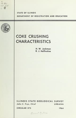 Tapa de Coke crushing characteristics
