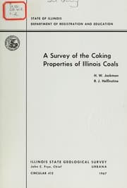 Tapa de A survey of the coking properties of Illinois coals